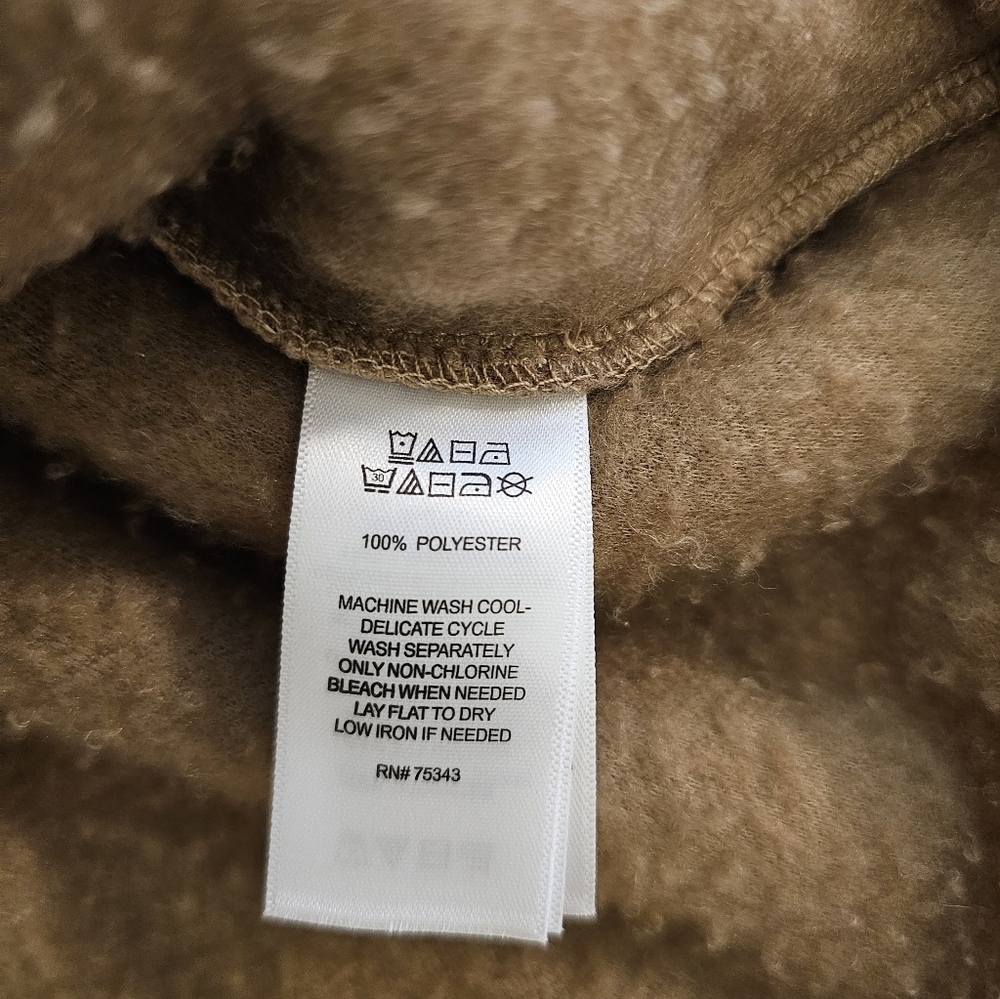 Aspen Teddy Bear Sherpa Fleece Pull Over‎ Quarter Zip Cozy Cabincore - Picture 6 of 9